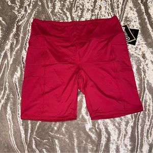 J Dow Fitness Pink Athletic Biker Shorts